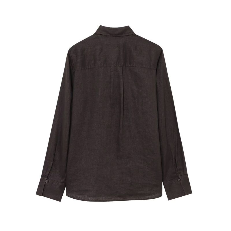 Women's Clothing Spring New Suit Shirt Long Sleeve Solid Color Casual Loose Wide Leg Pants Suit_voghion.com