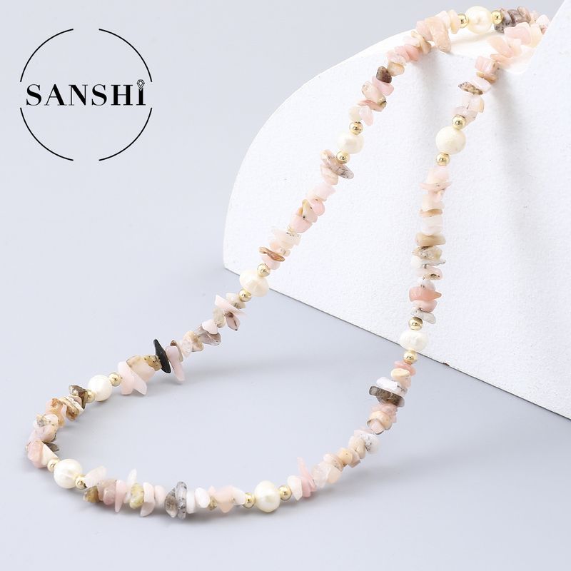 Joyas para mujer, accesorios de joyería con piedras preciosas naturales, grava, cuentas para pulseras, piedra desmagnetizante, tira de desgaste perforada, grava_voghion.com