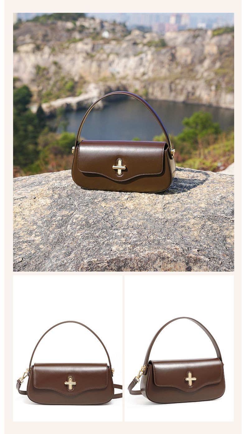 Kožená kabelka Stick, prémiová kabelka přes rameno 2025, kabelka do podpaží, módní a elegantní_voghion.com