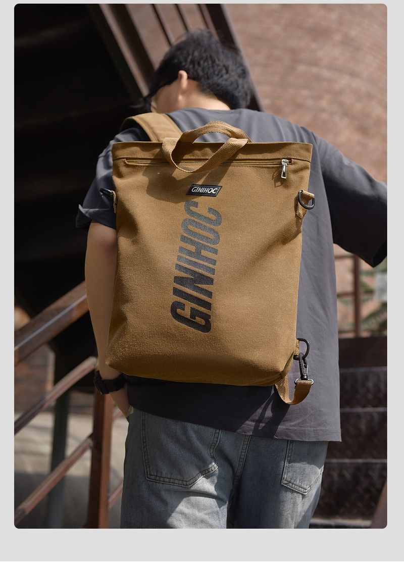 Men's Bags Men's Backpack Commuter Bag Large Capacity Multi Function Multi Function Bag Outdoor Shoulder Messenger Painting Bag_voghion.com
