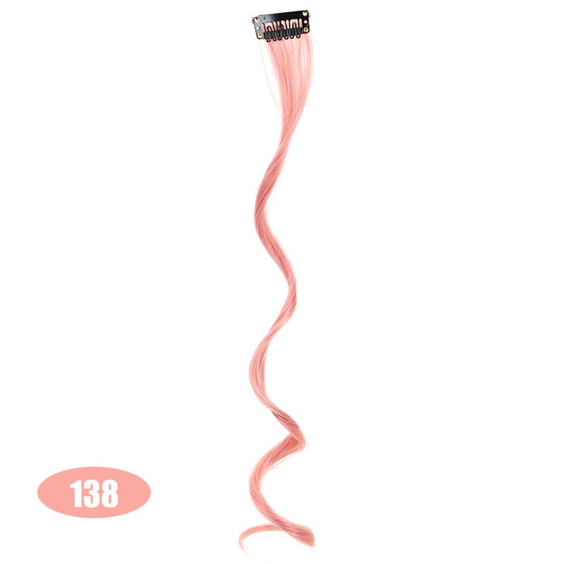 Tinta per capelli ricci alla moda, tinta per orecchie, una carta colorata, un pezzo, parrucca per capelli ricci lunghi, una carta, pezzo per capelli con onde grandi e colorate_voghion.com