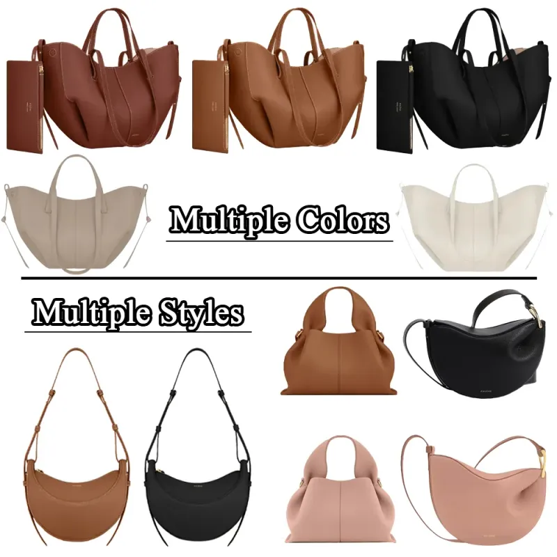Borse a tracolla Cyme Bags Paris Half-Moon Hobo Designer Bag Borse da donna Numero Dix Pelle di vitello pieno fiore Tonca testurizzata Beri_voghion.com