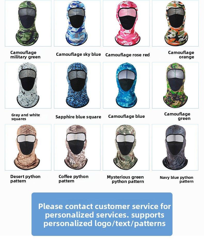 Couvre-chef en soie glacée pour le cyclisme, protection solaire estivale, masque facial respirant pour la pêche en extérieur, coupe-vent, anti-poussière et anti-transpiration_voghion.com