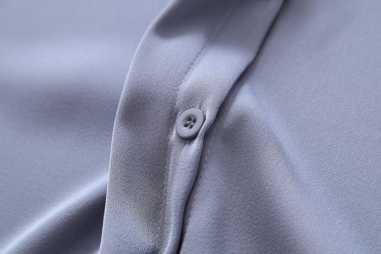 Damenbekleidung High-End-Design Nische Berufskleidung Pendler Langarm Slim Fit Top_voghion.com
