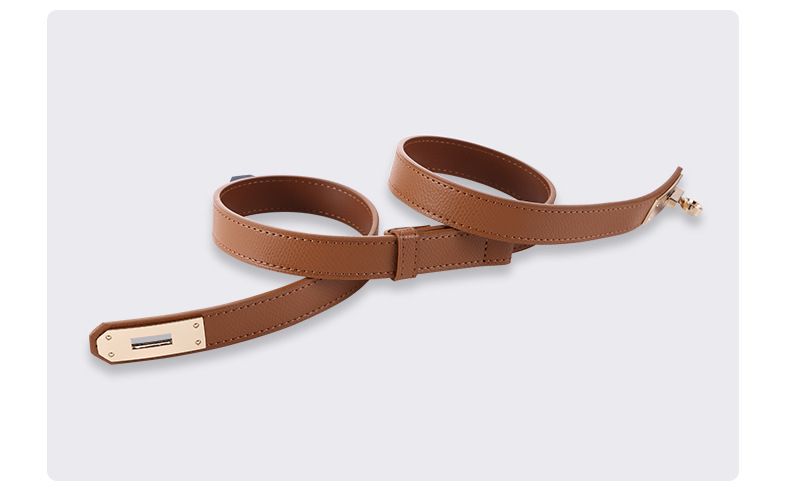 Neuer Gürtel, vielseitiger doppelseitiger Ledergürtel für Damen, verstellbare Schnalle, originales, zum Rock passendes Leder-Taillensiegel, Jeansgürtel_voghion.com