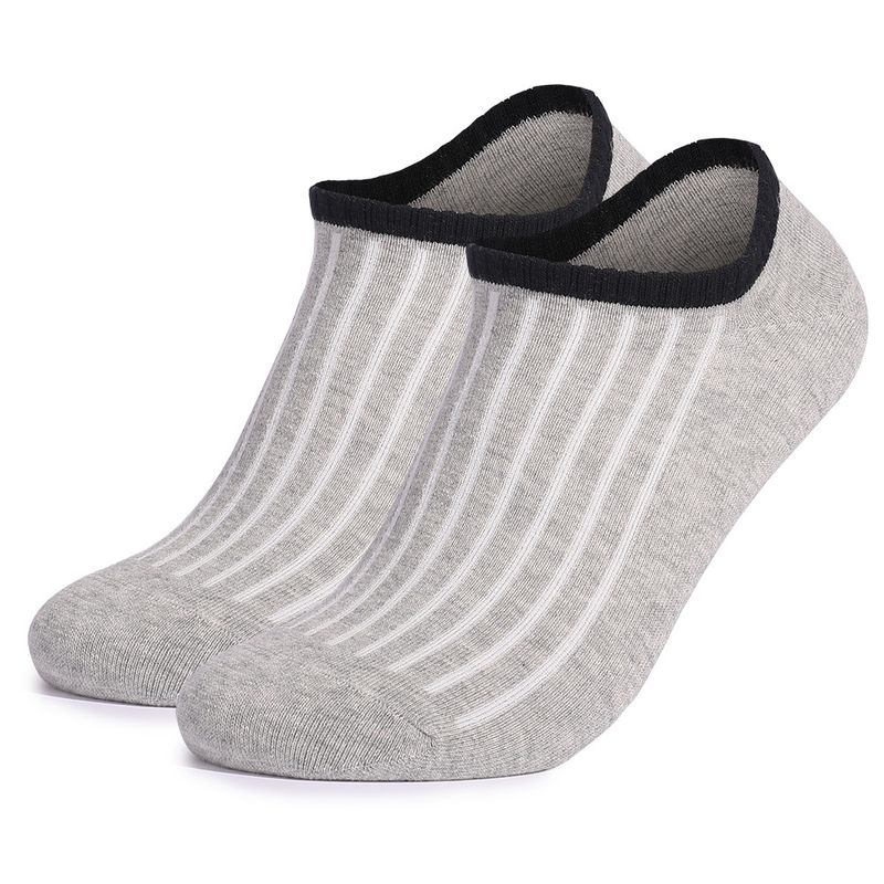 Men's socks casual cotton black white gray solid color breathable invisible cotton socks_voghion.com
