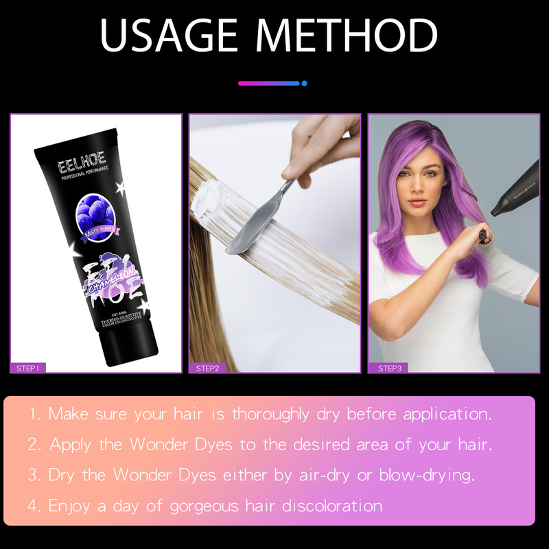 Friseur-Schönes schrittweises Mittel für eine sanfte, nicht schädigende Wirkung auf das Haar, einfache Änderung der Haarfarbe_voghion.com
