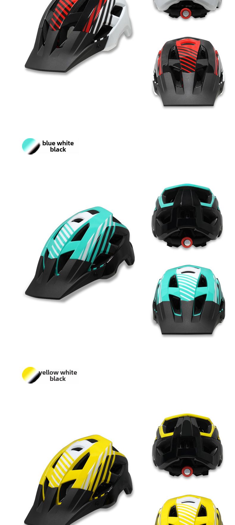 Fahrradhelm mit großer Krempe Fahrradhelm Einteiliger Fahrradhelm für Erwachsene_voghion.com