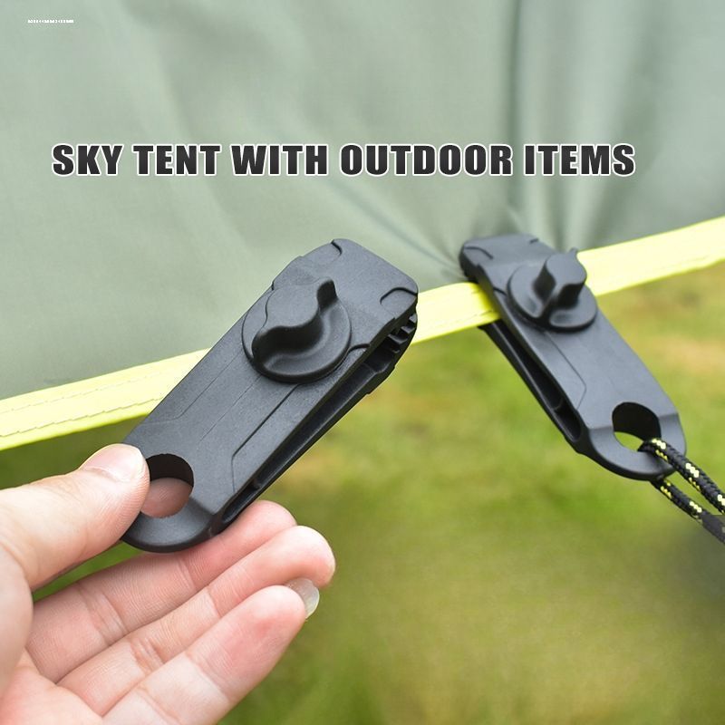 Tente Points de traction fixes Camping Plastique Coupe-vent Corde Boucle Hippo Crochet Clip Multifonctionnel Extérieur Auvent_voghion.com