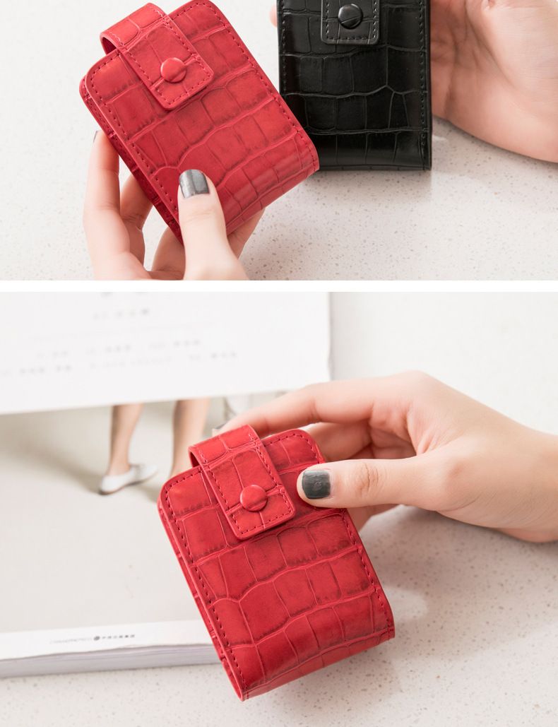 Borsa da viaggio per il trucco con specchio - Organizer portatile per cosmetici da donna, mini trousse da toilette_voghion.com