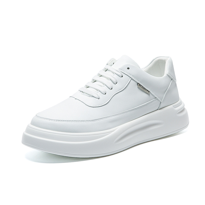 Scarpe da uomo basse, da uomo, per la primavera e l'autunno, traspiranti, sportive, per il tempo libero, con suola spessa, alla moda per giovani._voghion.com
