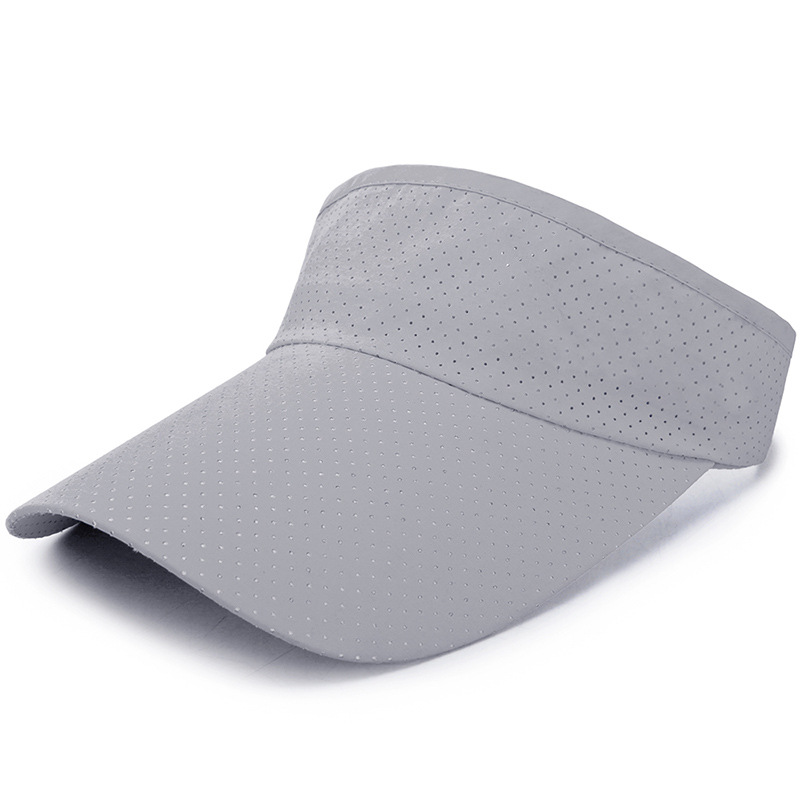 Summer Breathable Sun Hats Men Women Adjustable Visor UV Protection Empty Top Hat Solid Sports Tennis Golf Running_voghion.com