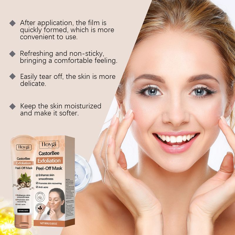 HOYGI Sanftes Peeling, feuchtigkeitsspendend, nährend, reinigend, tägliche Pflege, Peel-off-Maske_voghion.com