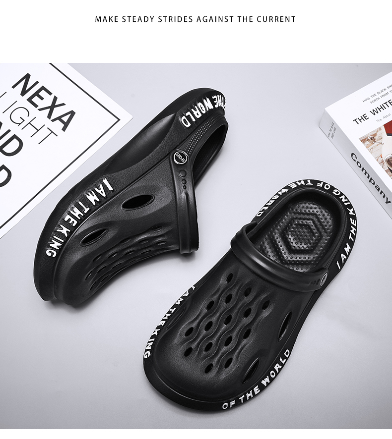 Herren-Clogs, leichte Strandsandalen, Gartenschuhe, atmungsaktive Slip-on-Sommerhausschuhe_voghion.com