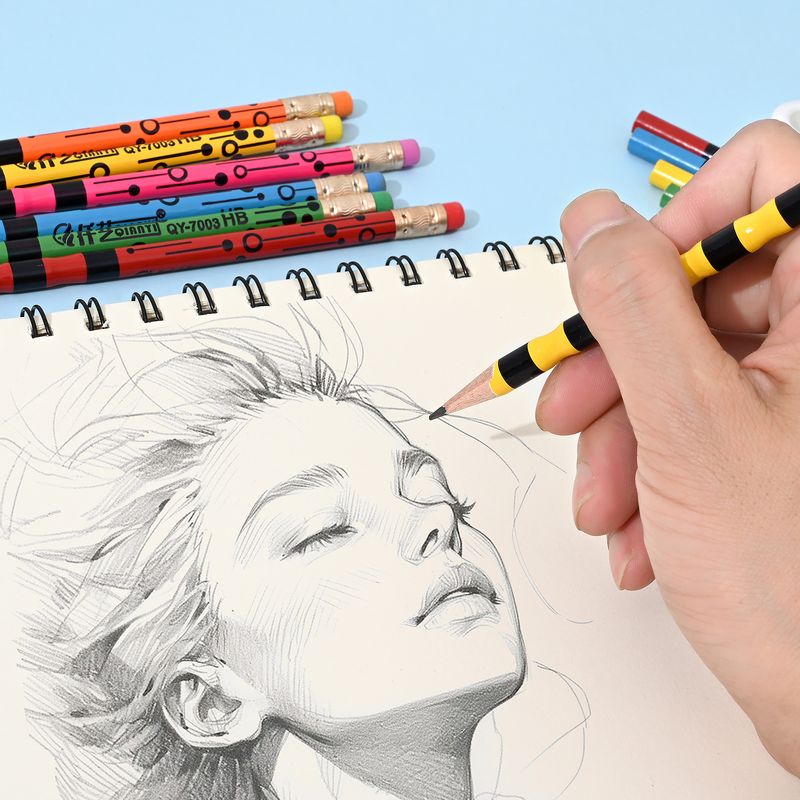 HB & 2B Wooden Pencils For Kids – Bulk Pack Of 12/50, Smooth Writing, School & Office Supplies, Ideal For Students & Artists_voghion.com