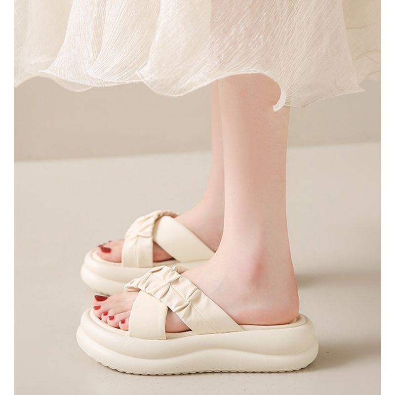 Γυναικεία σανδάλια με χοντρή σόλα και ανυψωτικά, καλοκαίρι 2024, μοντέρνα σανδάλια Fairy Wind, με πλατφόρμες δύο τεμαχίων, μικρές_voghion.com