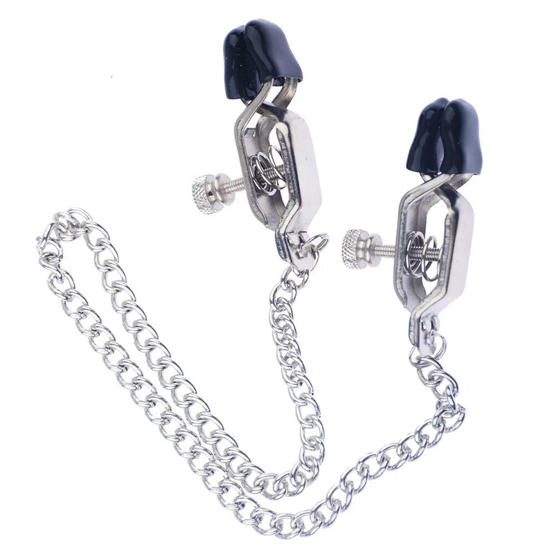 Seksspeeltjes voor volwassenen van tepelklemmen met metalen ketting voor vrouwen Mimi schaamlippen borst clitoris clips stimulator massage_voghion.com