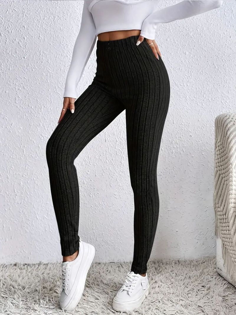 Leggings taille haute doublés polaire pour femme - Pantalon thermique d'hiver chaud avec contrôle du ventre, extensible et confortable, coupe slim décontractée_voghion.com