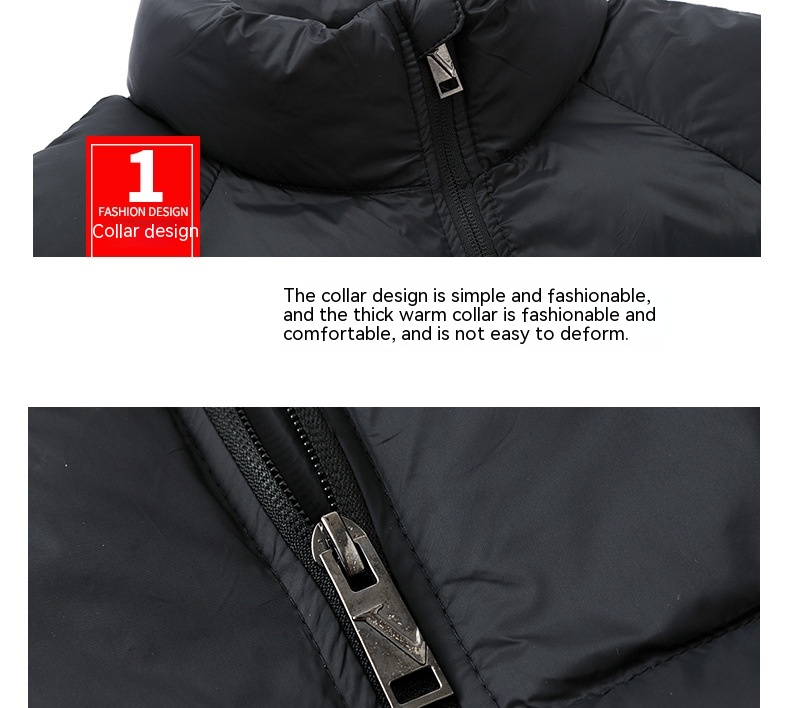Chaqueta de algodón Ropa de invierno para hombre, nueva tendencia, fresca, resistente al viento, resistente al frío, cálida y holgada, Chaqueta de algodón con solapa de gran tamaño Ropa para hombre_voghion.com