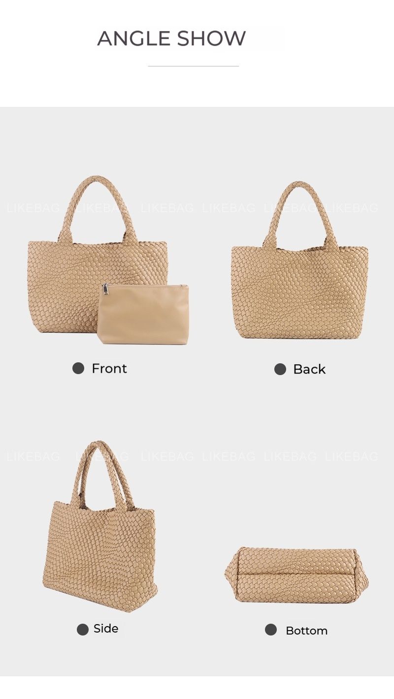Borsa a mano, nuova borsa composita di alta qualità intrecciata a mano, borsa a tracolla extra-large, disponibile in vari colori._voghion.com