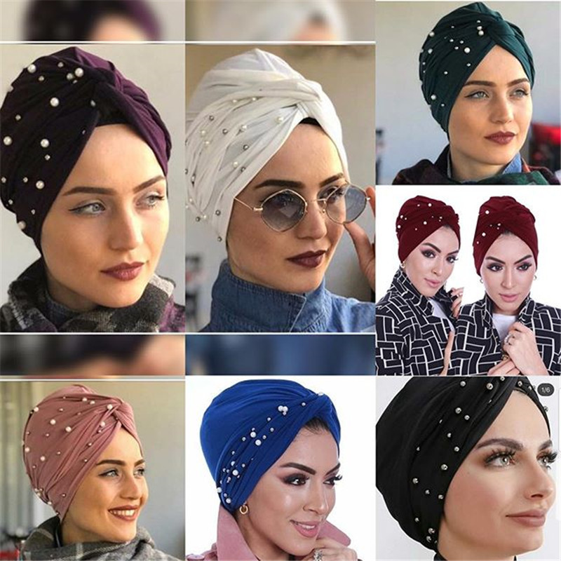 Muslim hat Polyester fashion simple turban hat hat_voghion.com