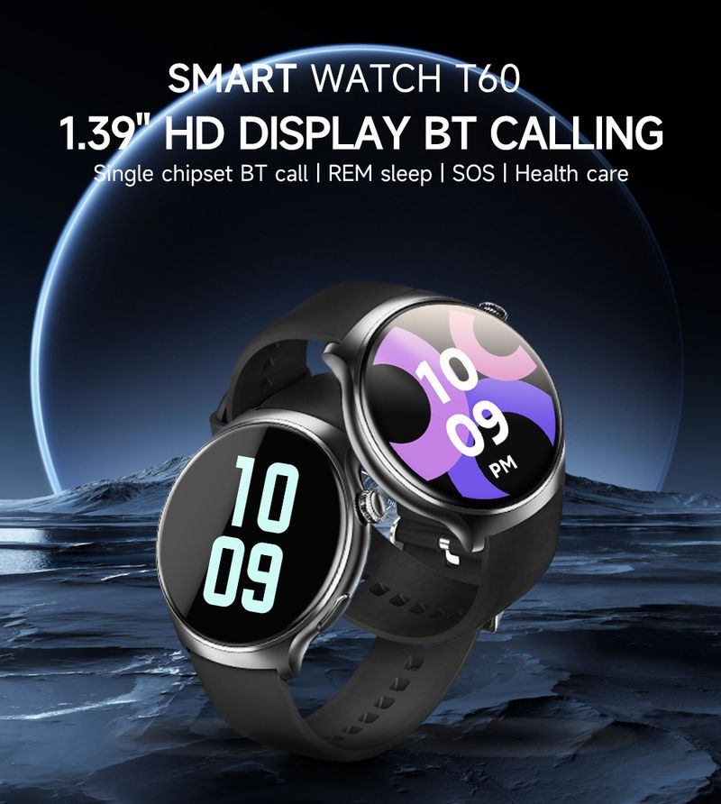 Smart Watches T60 Smart Watch Blood Oxygen Heart Rate Message Reminder Bluetooth Call Bluetooth Sports Smart Watch_voghion.com