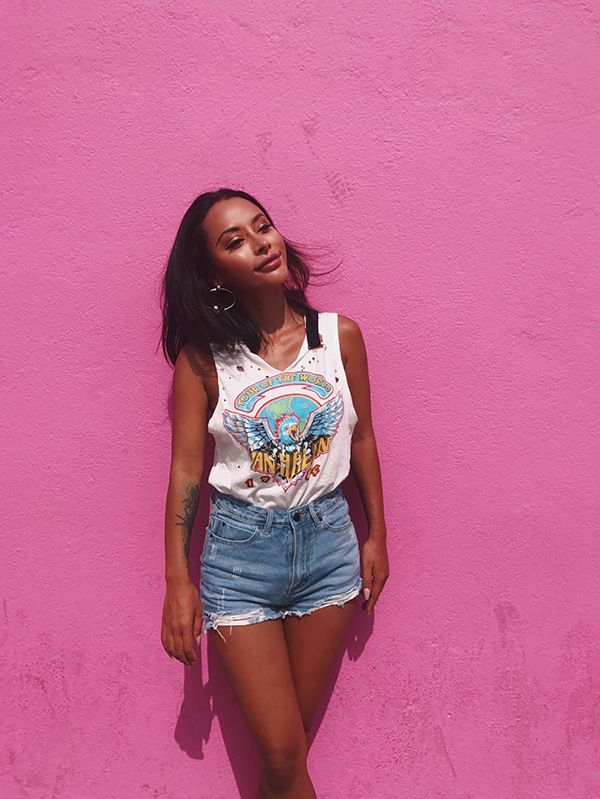 Damkläder Retro Ins Heta Klassiska Stil Sidoslits Rivna Kattklo Hög Midja Denimshorts Hotpants_voghion.com
