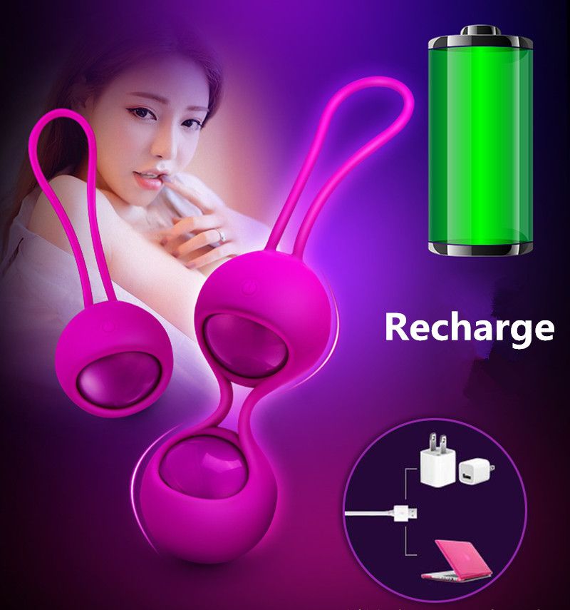 Silicone FOX Balls With Smart Touch Control, Vibrating Kegel Vaginal Tightening Exercise Balls, Vibrator, Adult Intimate_voghion.com