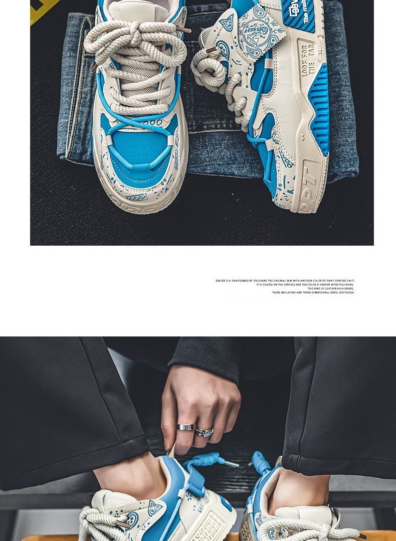 Lässige Herren-Sneaker mit dicker Sohle für den Sommer – leichte, atmungsaktive Slip-On-Schuhe, modisches Design mit runder Zehenpartie, bequem für den täglichen Gebrauch_voghion.com