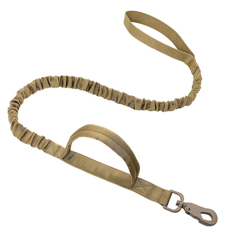 Coleira tática retrátil grande para animais de estimação, corda elástica anti-pressa, K9_voghion.com
