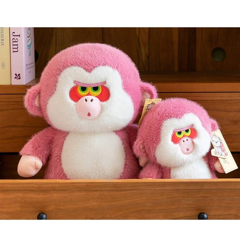 Pink Plush Adorable Gorilla Toy For Kids And Girls With Soft Plush Fabric Short_voghion.com