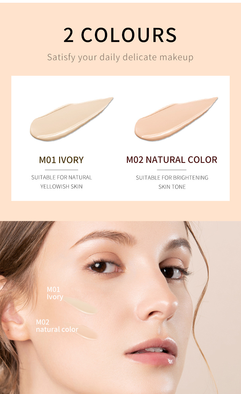 QIC Qini Color Baby Bottle Concealer Flüssigfoundation Feuchtigkeitsspendend, Klar, Wasserfest, Natürlich aufhellende Haut BB_voghion.com