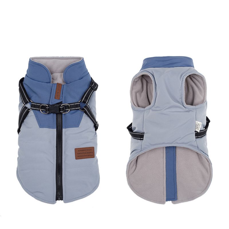Haustierkleidung Warme, verdickte Herbst-Winter-Weste für zweibeinige Teddy-Bichon-Pommersche-Schnauzer-Kleinhunde_voghion.com