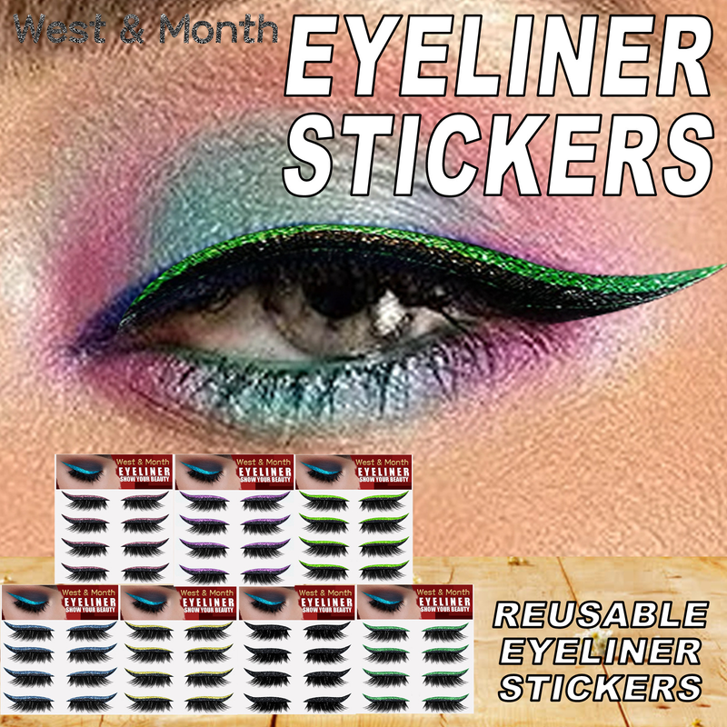 Striscia di gel per eyeliner autoadesiva senza colla West&Month per ciglia finte arricciate_voghion.com