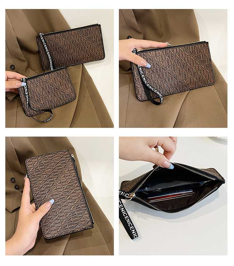 Women's Bags Thin Small Coin Purse Women's Short Card Holder Zipper Key Bag Hand Held New Style Zipper Long Wallet Women's Mobile Phone Bag_voghion.com