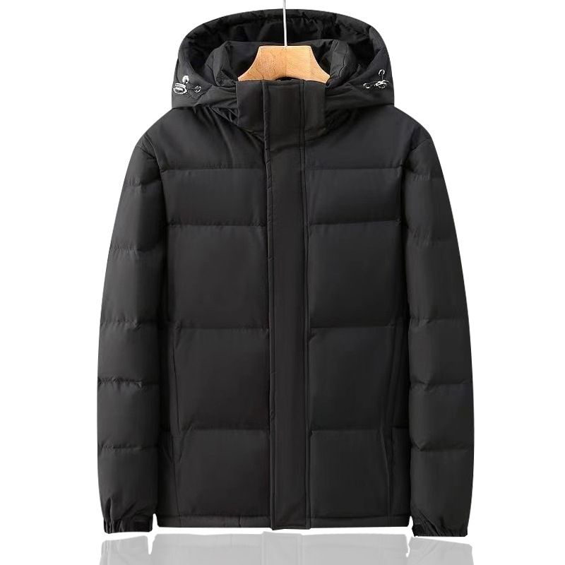 Winter Down Jacket – 550FP White Duck Feather Hooded Parka, Thickened Loose Fit Coat For Extreme Cold (-20°C), Water-Resistant Polyester Shell_voghion.com