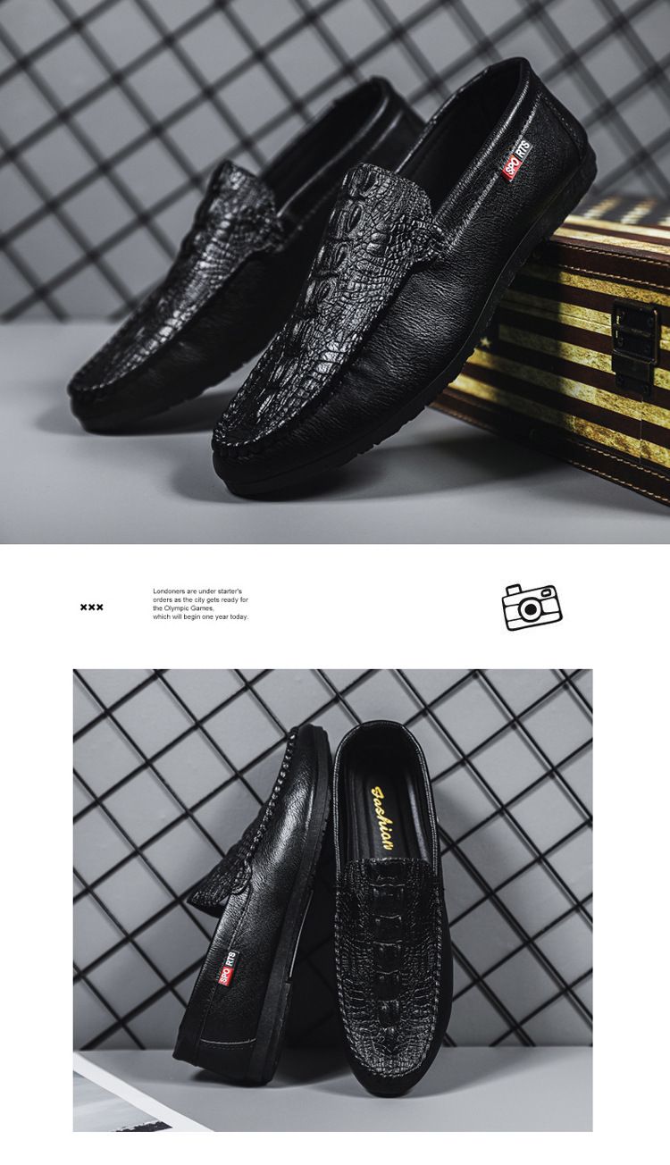 Mens Genuine Leather Men Casual Shoes Luxury Brand leather Loafers Moccasins High Quality Driving Shoe Comfortable big size38-47_voghion.com