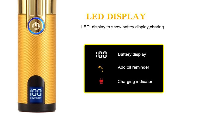 Νέα επαναφορτιζόμενη κουρευτική μηχανή LCD USB για οικιακή χάραξη κεφαλής λαδιού, ηλεκτρικά ψαλίδια ώθησης, ηλεκτρικό ξυράφι fader_voghion.com