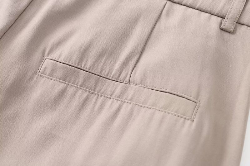 Women's 2024 Summer New Air Style Vertical Fold Pants_voghion.com