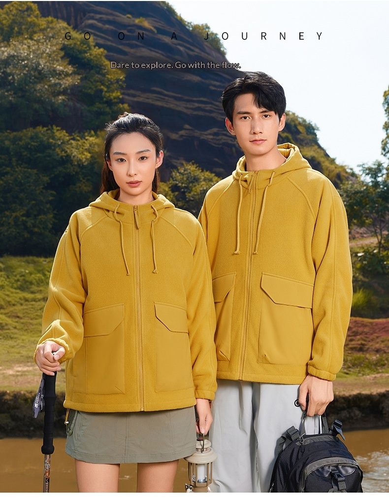 QFV50704555550<== Großhandel Polar-Jacke mit Fleecefutter für Damen und Herren, Outdoor-Sport, bedruckte Arbeitskleidung, Kapuze, dick gefüttert_voghion.com