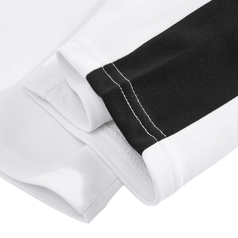 Autumn Winter American Style Men's Terry Drawstring Straight Loose Color-Block Casual Sports Sweatpants_voghion.com