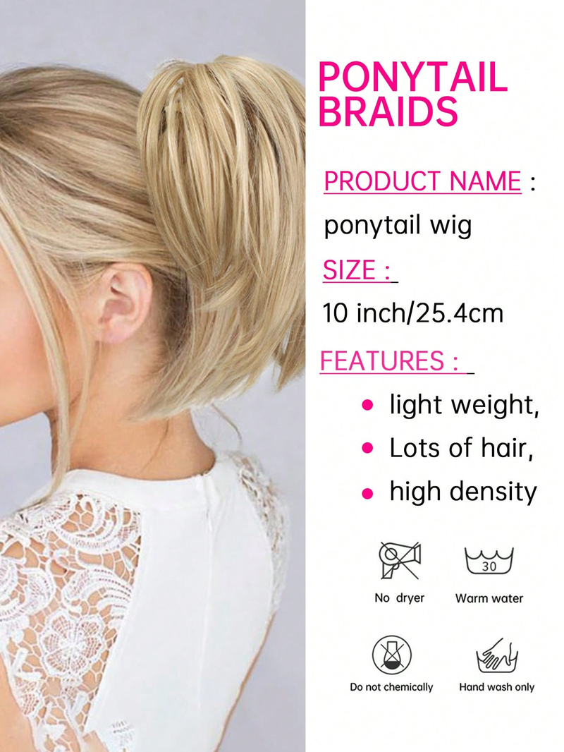 Pezzo disordinato Panino a cascata Clip in artiglio Chignon Coda di cavallo Posticci Estensioni dei capelli sintetici arruffati Scrunchie_voghion.com