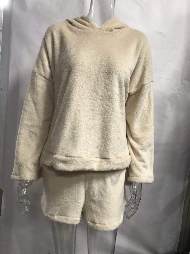 Damenbekleidung, Kleidung, Katze, bestickt, Pyjama, Kapuze, Freizeitanzug, zweiteiliges Set_voghion.com