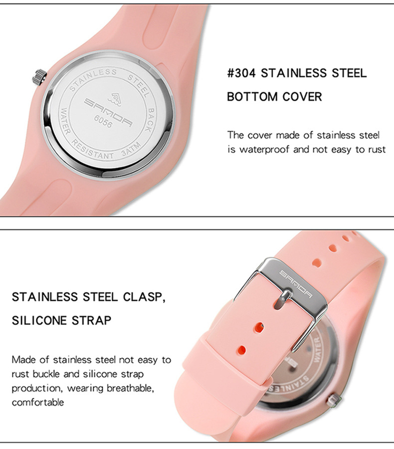 Orologio analogico digitale alla moda per uomo e donna - Orologio sportivo impermeabile con display LED, cinturino in silicone leggero, design alla moda_voghion.com