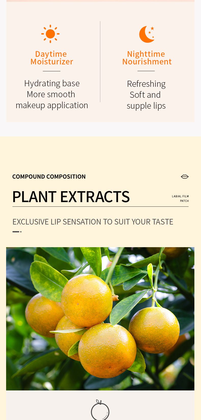 Full English Orange Moisturizing SADOER Hydrating Lips Anti-Chap Lip Mask_voghion.com
