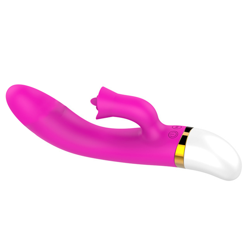 Clitoris Vibrating Oral Massager Tongue Licking Rabbit Vibrators For Women USB Charge Double Motor Vibrato_voghion.com