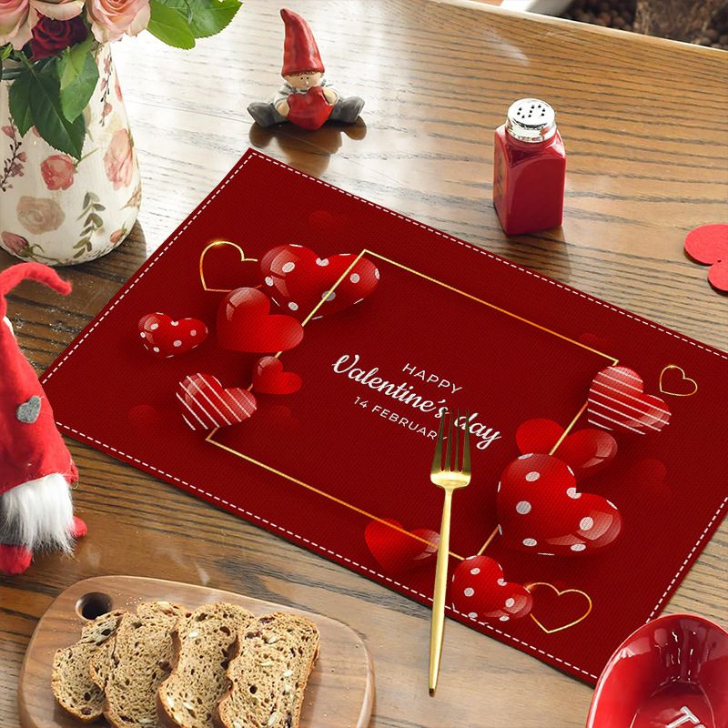 Keten Masa Örtüsü 4'lü Set - Noel, Bağımsızlık Günü ve Günlük Kullanım İçin Isıya Dayanıklı ve Çevre Dostu Yemek Örtüleri_voghion.com
