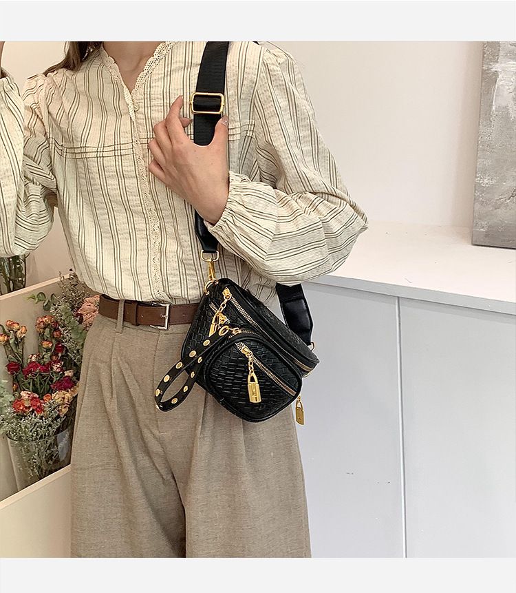 Neue modische und vielseitige gewebte Umhängetasche für Damen, Brusttasche, heißer Verkauf, Freizeittasche_voghion.com