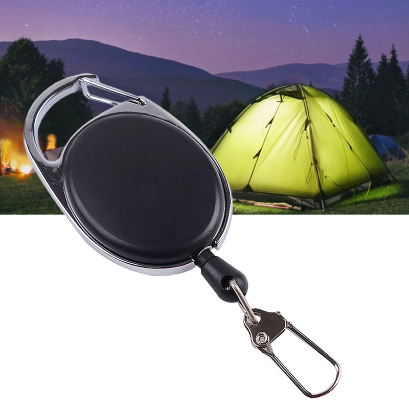 SportLife Durevole Corda di Nylon Anti Perso Portachiavi Rinculo Clip Retrattile Portachiavi Esterno_voghion.com