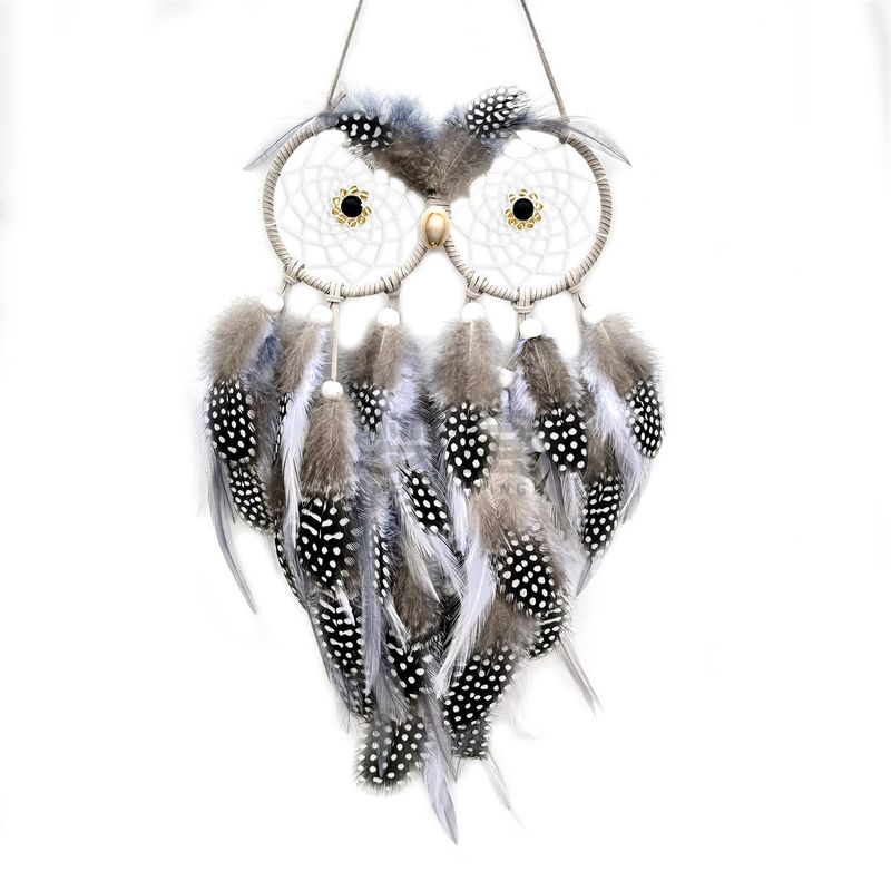 Mengying Original Cross-Border Exclusive Smart Bird Owl Dream Catcher European And American Style Home Decoration_voghion.com